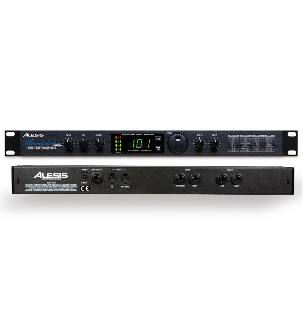 Alesis MicroVerb 4 Preset/Programmable 24-Bit Signal Processor