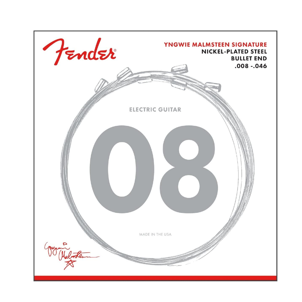  Fender Yngwie Malmsteen Signature Electric Guitar Strings 8-46 (733250600) 