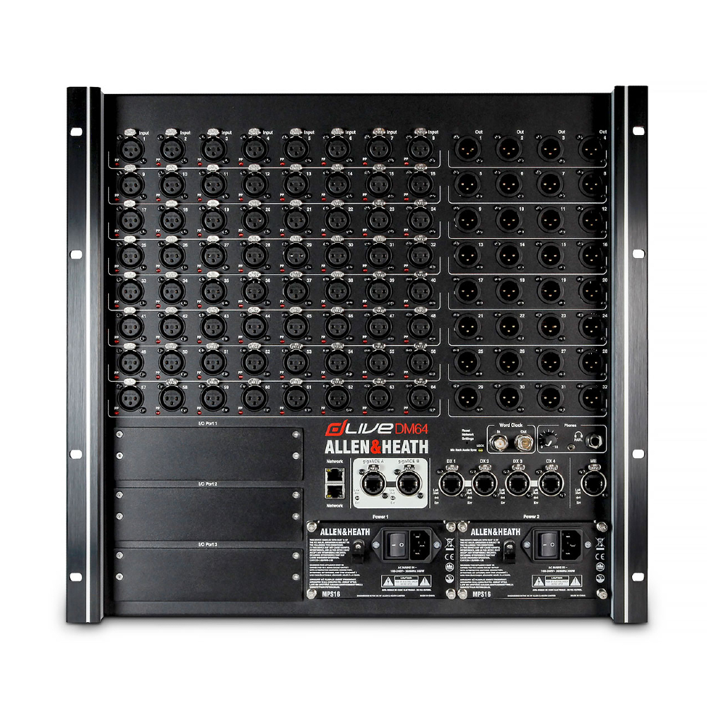 Allen & Heath dLive DM64 Audio Rack