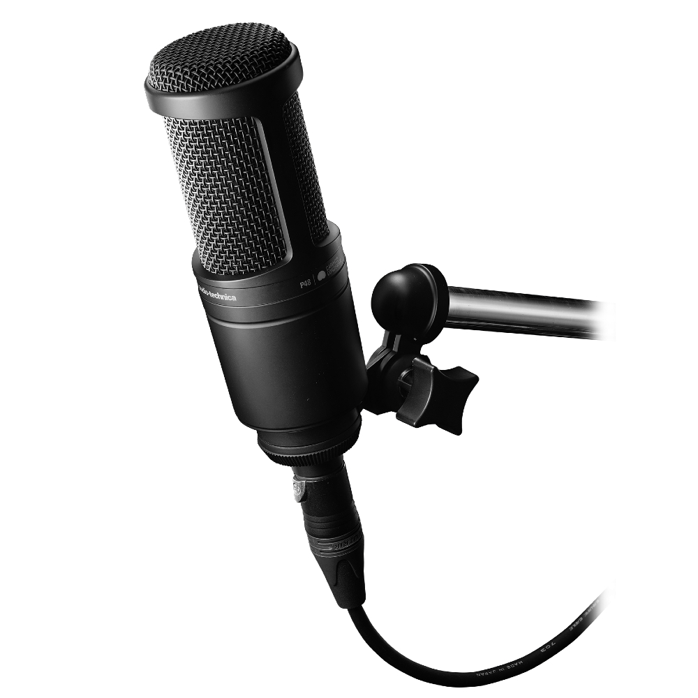 Audio-Technica AT2020 Cardioid Condenser Microphone with AT8175 Pop Filter