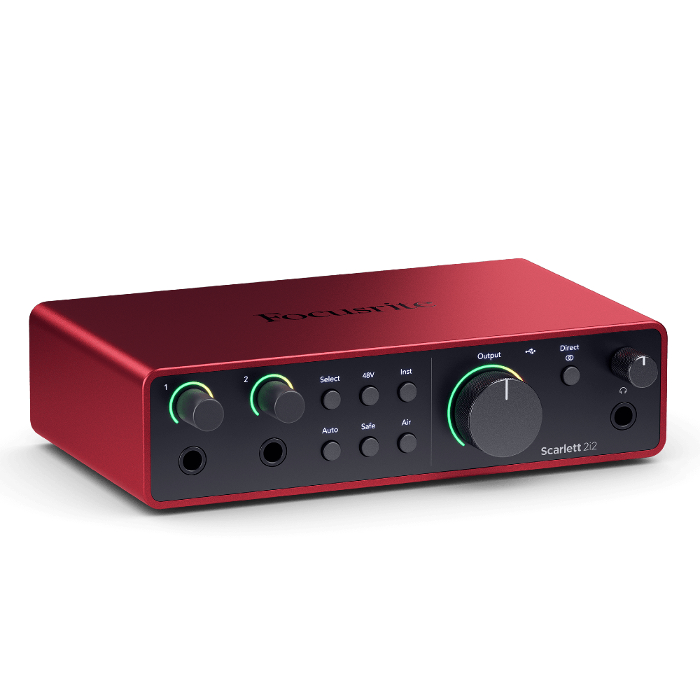 Focusrite Scarlett 2i2 4th Gen USB 2-in/2-out USB-C Audio Interface