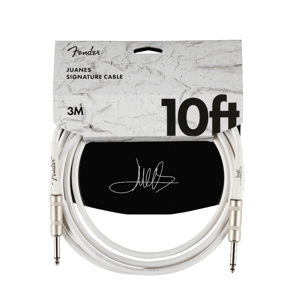 Fender Juanes Signature 10ft Instrument Cable (Luna White)