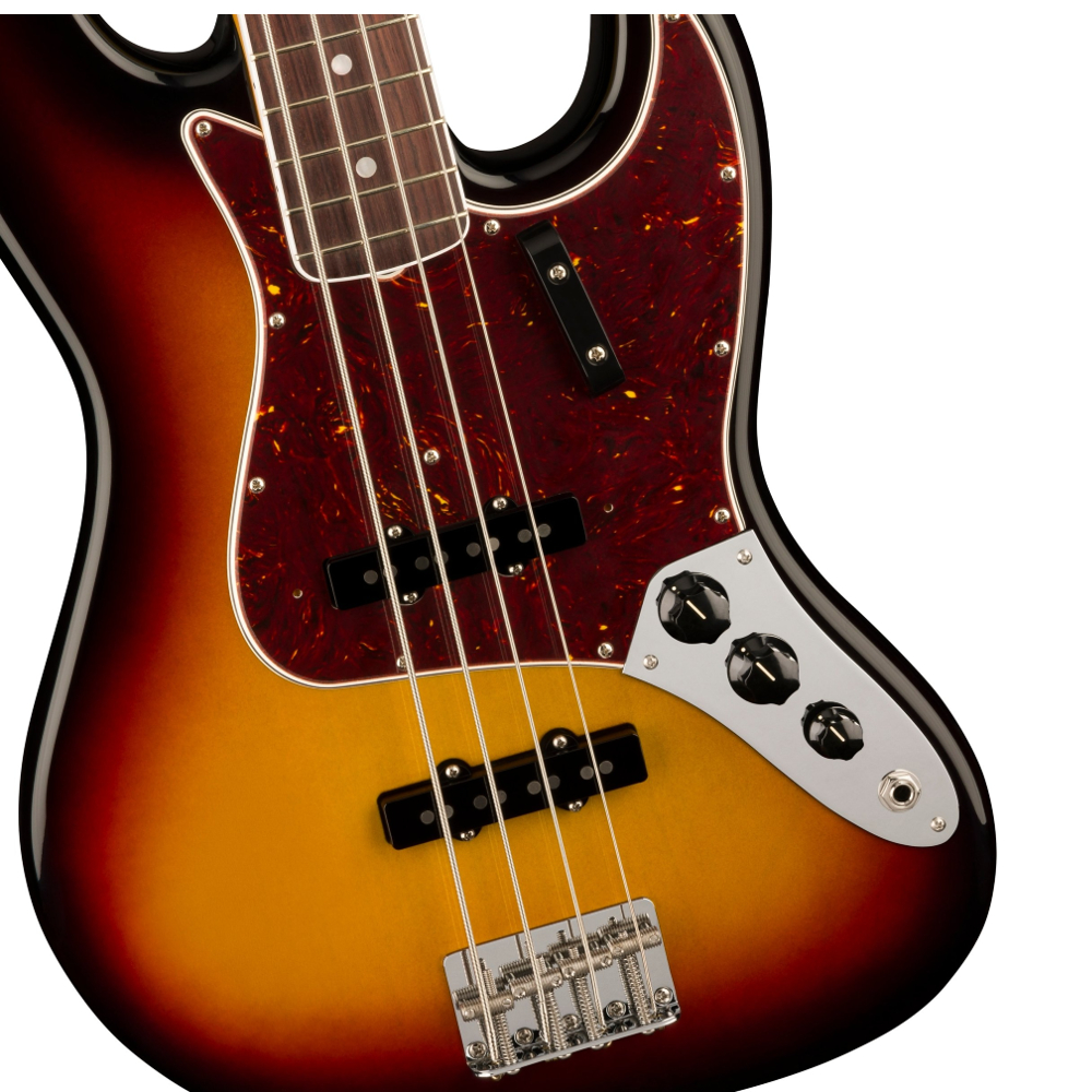 Fender American Vintage II 1966 Jazz Bass Guitar with Rosewood Fretboard (3-Color Sunburst)