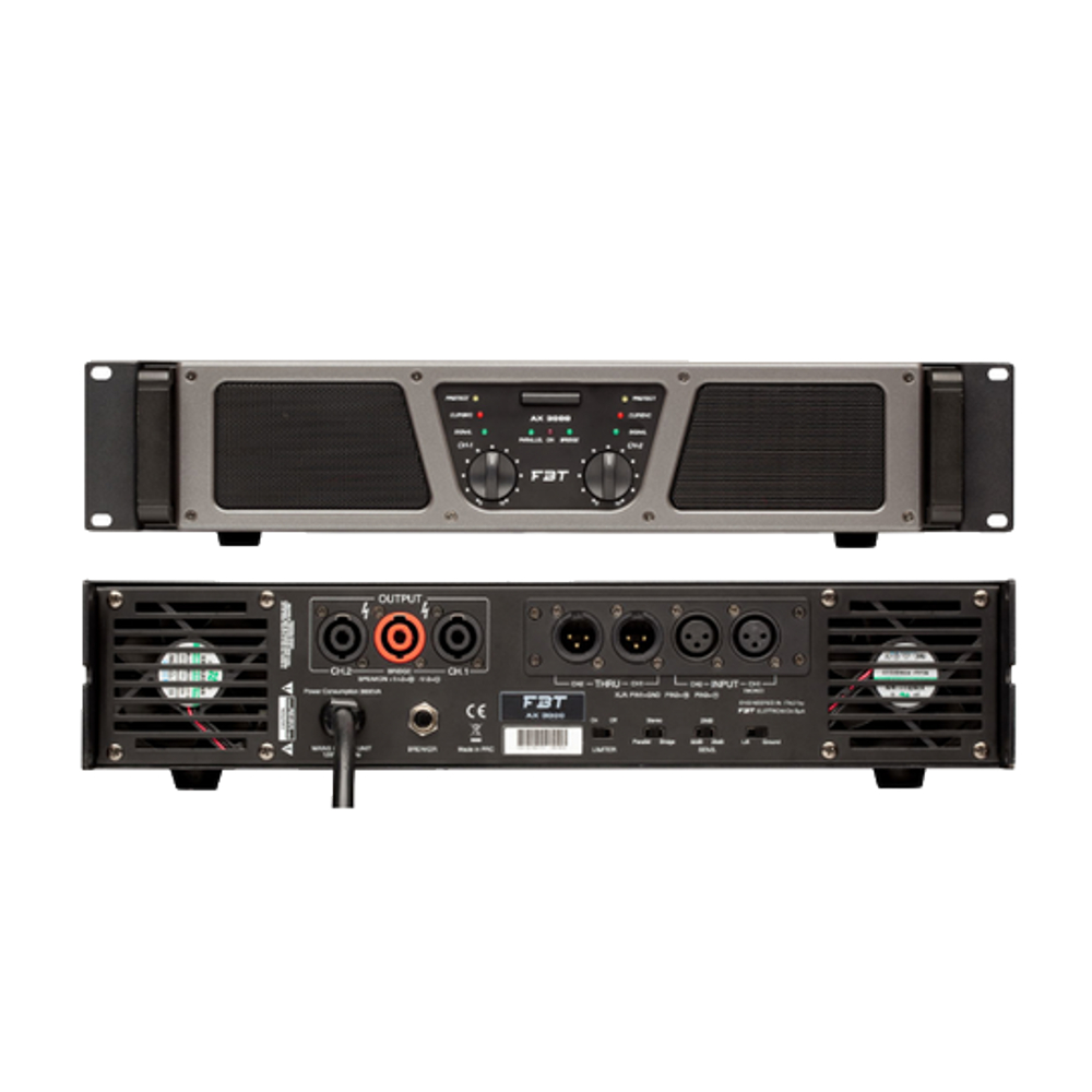 FBT AX 3000 Power Amp 2 x 1500W RMS (4 Ohms)