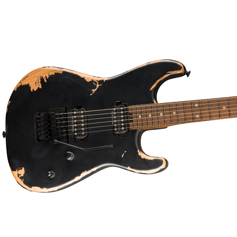 Charvel Pro-Mod Relic San Dimas Style 1 HH FR PF Electric Guitar (Weathered Black)