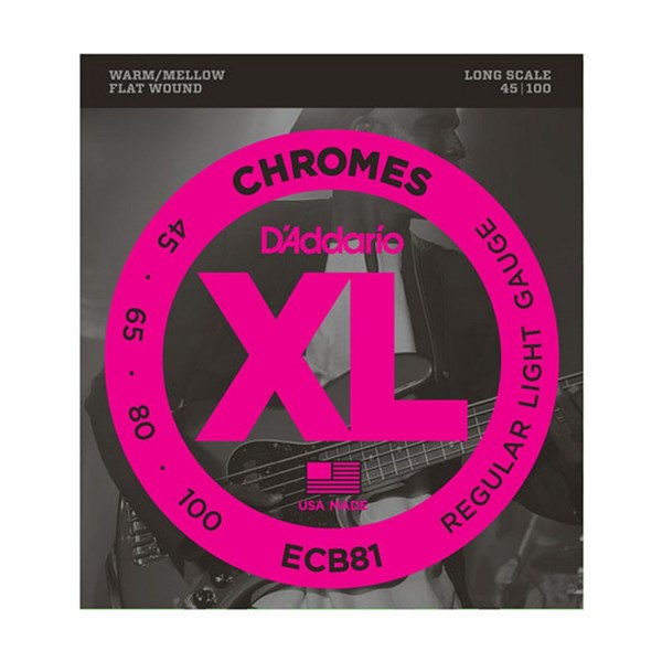 D'Addario ECB81 Bass Chromes 45-100 Long