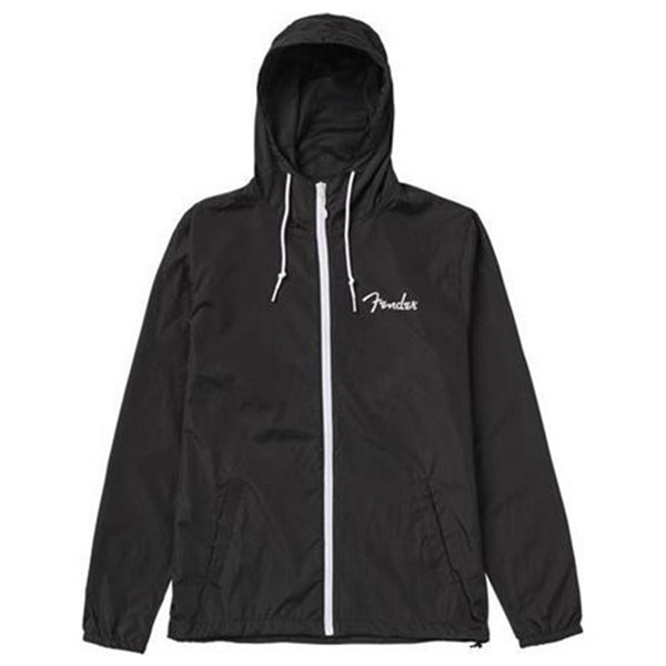 Fender Spaghetti Logo Windbreaker - Black - XL (9126002606)