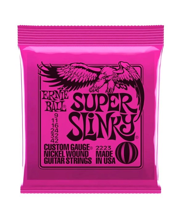 Ernie Ball 2223 Super Slinky Nickel Wound Electric Guitar Strings (.009-.042)