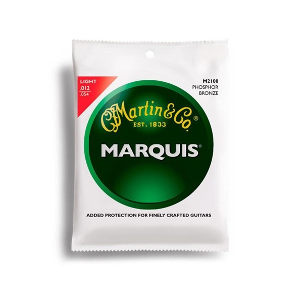 Martin & Co. M2100 Marquis Phosphor Bronze Light Acoustic Guitar Strings