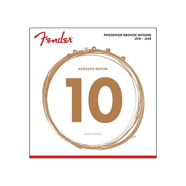 Fender 60XL Phosphor Bronze Extra Light Gauge .010 - .048  (730060402)