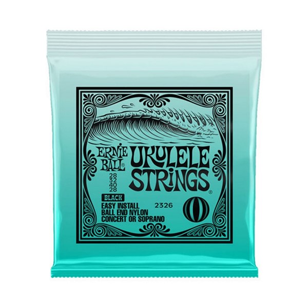 Ernie Ball 2326 Ball-End Nylon Ukulele Strings (Black)