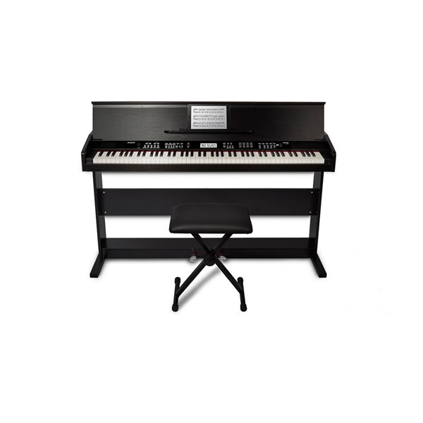 Alesis Virtue  88-Key Digital Piano with Stand and Adjustable Bench (Black)