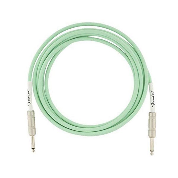 Fender 990510058 Original Series Instrument Cable - 10 ft – STR/STR – Surf Green - 3 Meter (990510058)