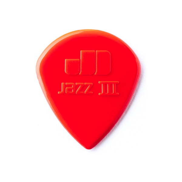 Dunlop 47P3N Nylon Jazz III 1.38mm Sharp Point-Tip Guitar Picks (6-Pack)