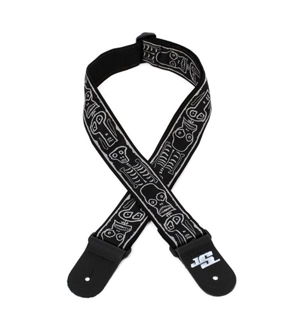 D'Addario Planet Waves Joe Satriani Skull n' Bones Guitar Strap