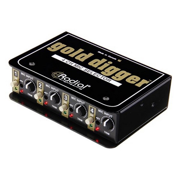 Radial Gold Digger 4-Channel Mic Selector