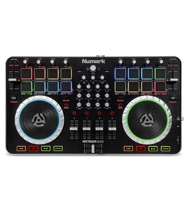 Numark Mixtrack Quad 4-Deck USB DJ Controller