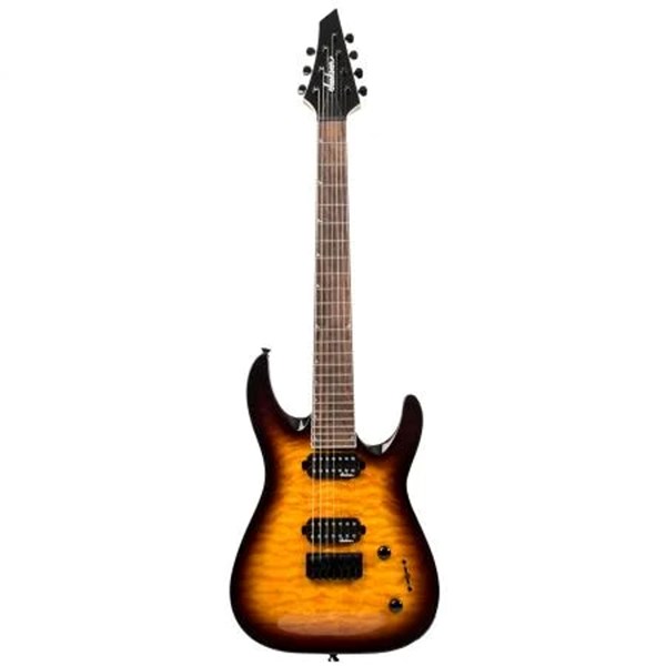 Jackson JS32-7 Dinky DKA QM 7-String Electric Guitar (Tobacco Sunburst)