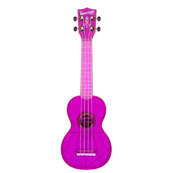 Kala KA-SWF Waterman Flourescent Purple Grape Soprano Ukulele