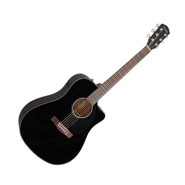 Fender CD-60SCE (970113006) Dreadnought Acoustic Guitar (Black)