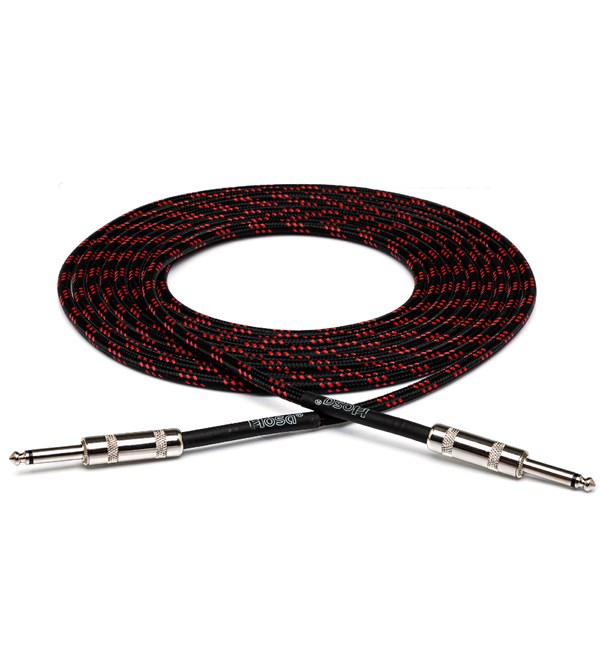 Hosa 3GT-18C5  Bk Rd Cable Guitar Cloth 18 ft.