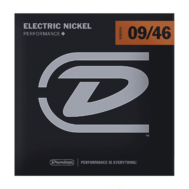 Dunlop DEN0946 Electric Nickel Performance+ Electric Guitar Strings (.009-.046)