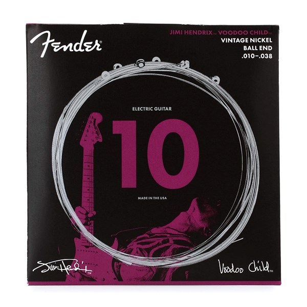 Fender Hendrix Voodoo Child Electric Guitar Strings - Vintage Nickel - Ball End (10-38) (730150609)