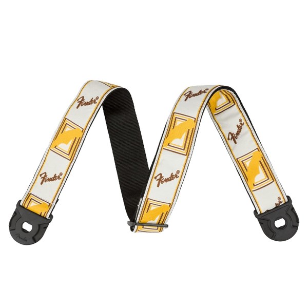 Fender Quickgrip Mono Guitar Strap - White/Yellow/Brown (990629005)