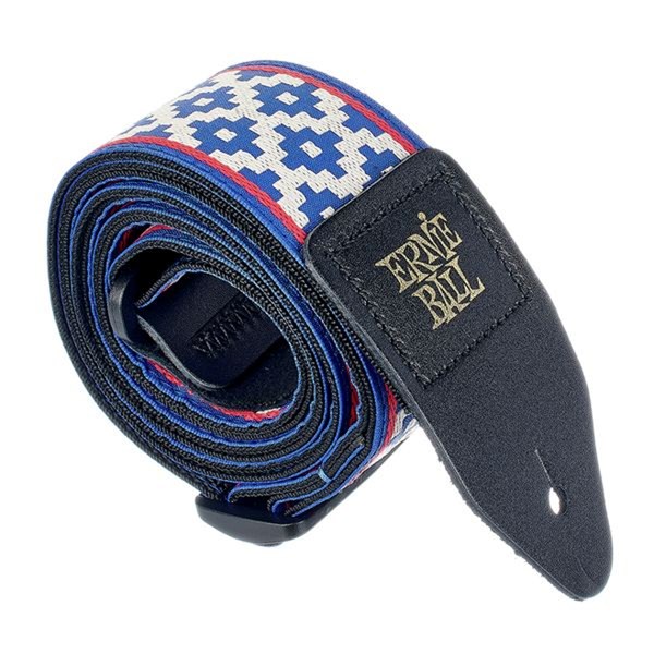 Ernie Ball Polypro Jacquard Guitar Strap (Blue Crux)