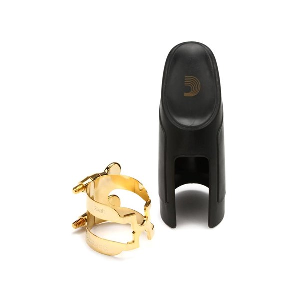 Rico HAS1G H-Ligature and Cap For Alto Sax (Gold)