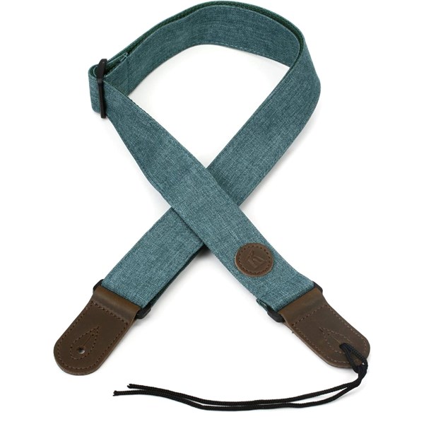 Kala Sonoma Coast Deluxe Cloth Ukelele Strap - Bodega Blue (K-DSTP-TQ)