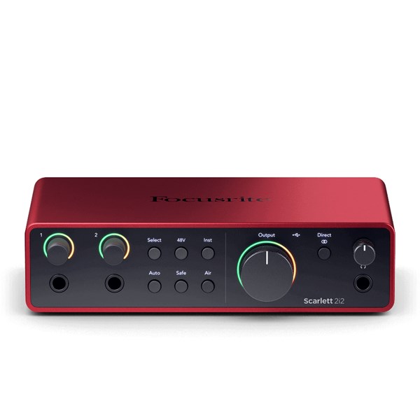 Focusrite Scarlett 2i2 4th Gen USB 2-in/2-out USB-C Audio Interface