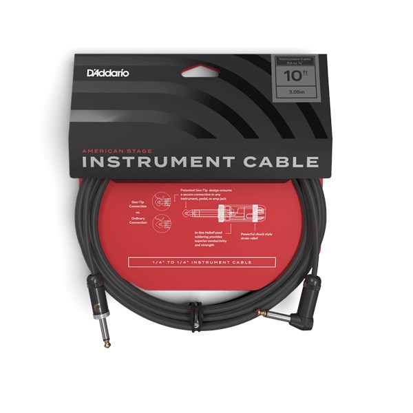 D'Addario Planet Wave PW-AMSGRA-10 American Stage Instrument Cable