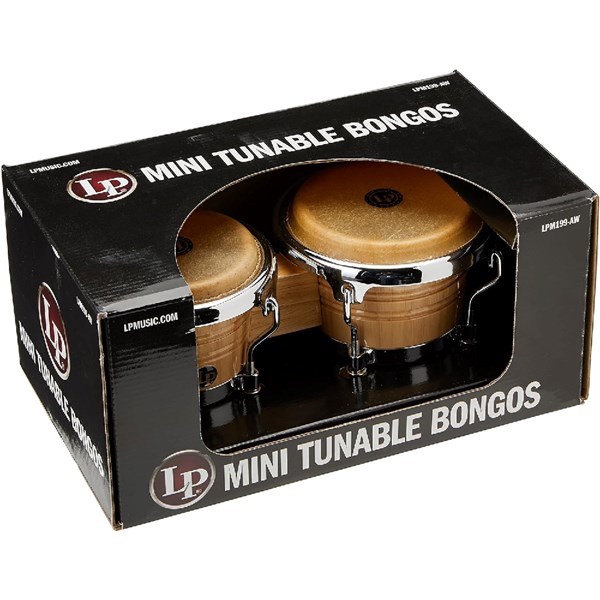 LP LPM199-AW Miniature Collection Mini Tunable Bongos (Natural)