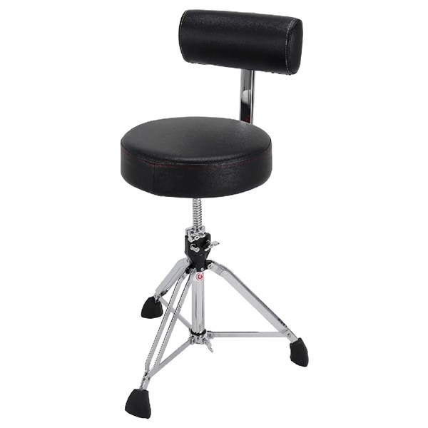 Gibraltar 9608RB 13-inch Round Drum Throne with Backrest