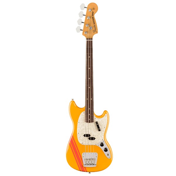 Fender Vintera II 70s Competition Mustang Bass Guitar Rosewood Fingerboard (Competition Orange)